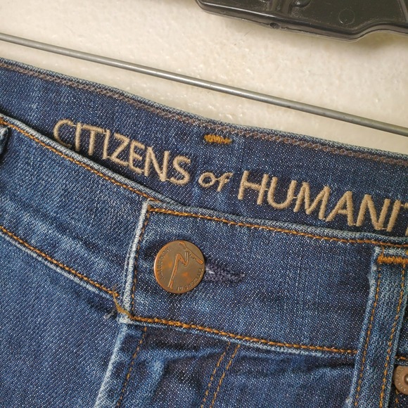 Citizens of Humanity Phoebe Slim Straight Crop Jeans Dark Wash Women's Size 27 - Picture 14 of 16